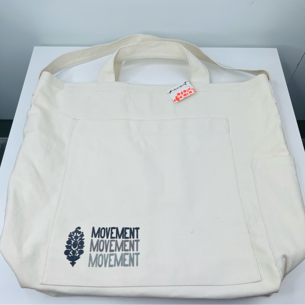FP Movement By Free People Canvas Early Riser Gym Workout Yoga Sling Tote Bag - Picture 3 of 13
